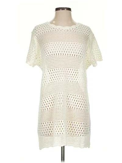 Pre-owned Unbranded Poncho In Ivory