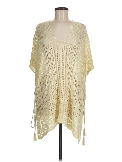 Pre-owned Unbranded Poncho In Ivory