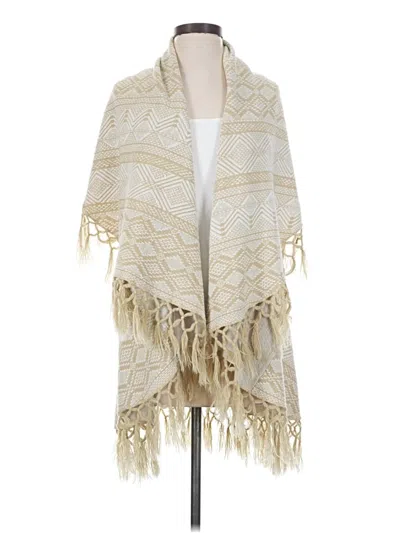Pre-owned Unbranded Poncho In Ivory