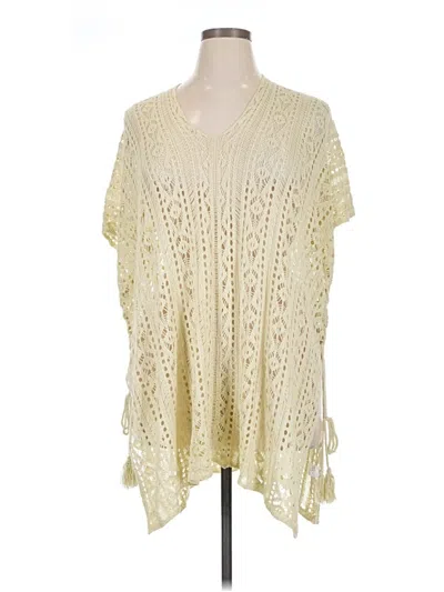 Pre-owned Unbranded Poncho In Ivory