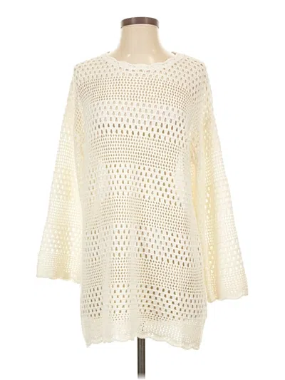 Pre-owned Unbranded Poncho In Ivory