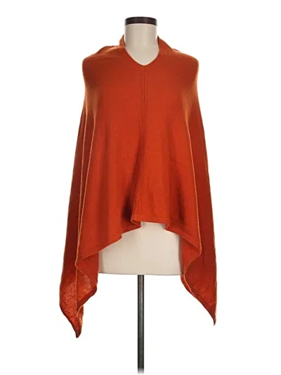 Pre-owned Unbranded Poncho In Orange