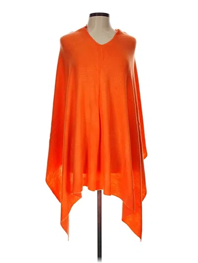 Pre-owned Unbranded Poncho In Orange