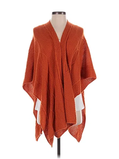 Pre-owned Unbranded Poncho In Orange