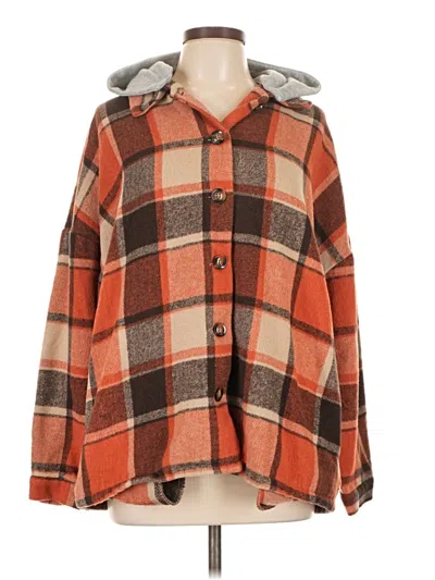 Pre-owned Unbranded Poncho In Orange