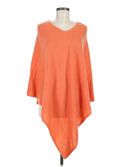 Pre-owned Unbranded Poncho In Orange