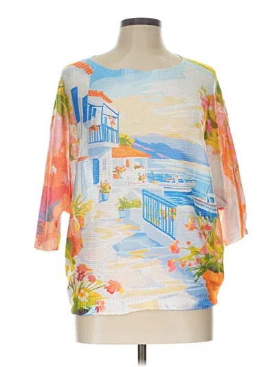 Pre-owned Unbranded Poncho In Orange
