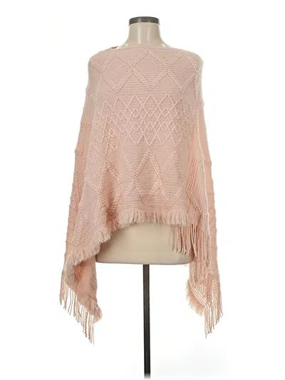 Pre-owned Unbranded Poncho In Pink