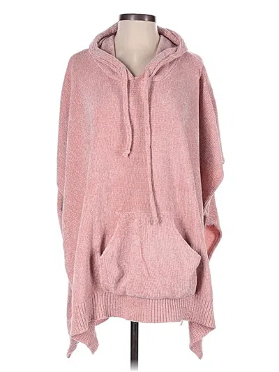 Pre-owned Unbranded Poncho In Pink