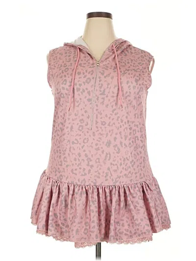 Pre-owned Unbranded Poncho In Pink