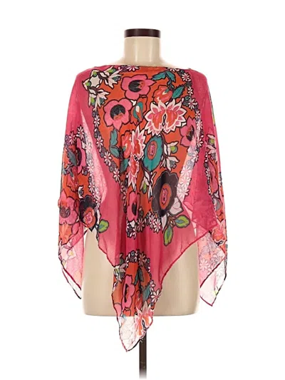 Pre-owned Unbranded Poncho In Pink