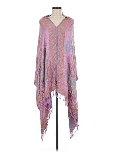 Pre-owned Unbranded Poncho In Pink