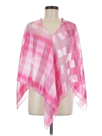 Pre-owned Unbranded Poncho In Pink