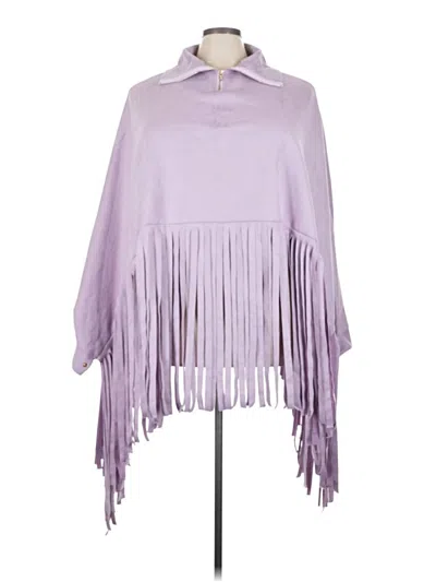 Pre-owned Unbranded Poncho In Purple