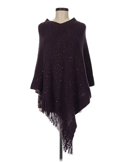 Pre-owned Unbranded Poncho In Purple