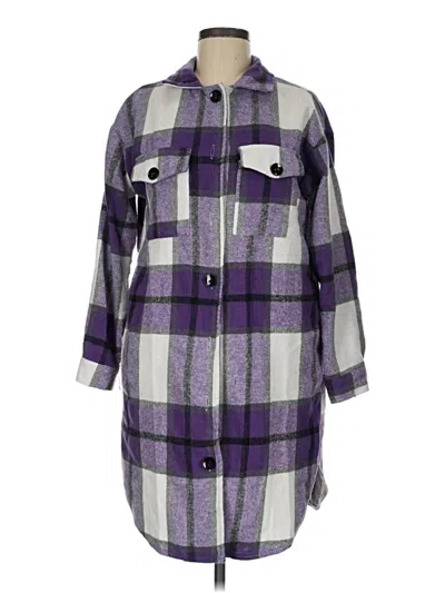 Pre-owned Unbranded Poncho In Purple