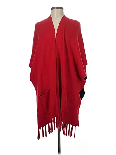 Pre-owned Unbranded Poncho In Red