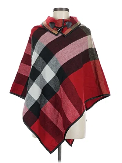 Pre-owned Unbranded Poncho In Red