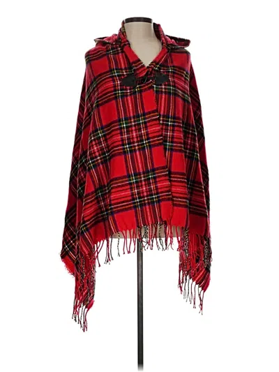 Pre-owned Unbranded Poncho In Red