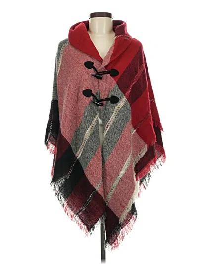 Pre-owned Unbranded Poncho In Red