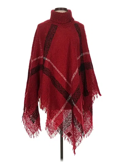 Pre-owned Unbranded Poncho In Red