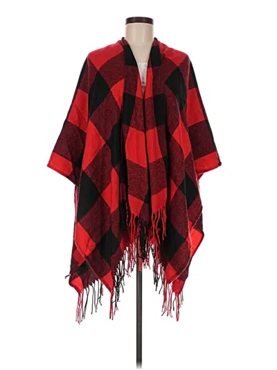 Pre-owned Unbranded Poncho In Red