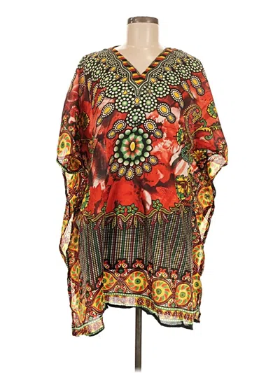 Pre-owned Unbranded Poncho In Red