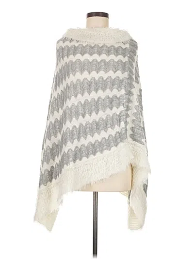 Pre-owned Unbranded Poncho In Silver