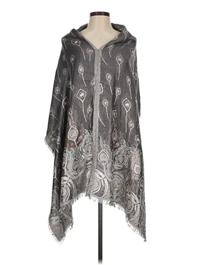 Pre-owned Unbranded Poncho In Silver