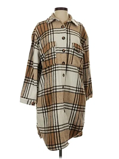 Pre-owned Unbranded Poncho In Tan