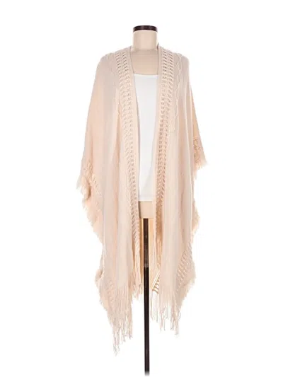 Pre-owned Unbranded Poncho In Tan