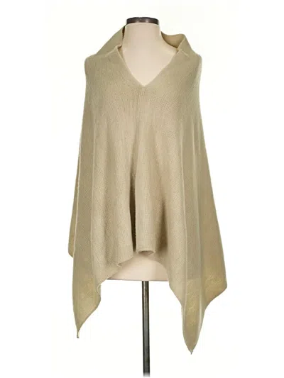 Pre-owned Unbranded Poncho In Tan