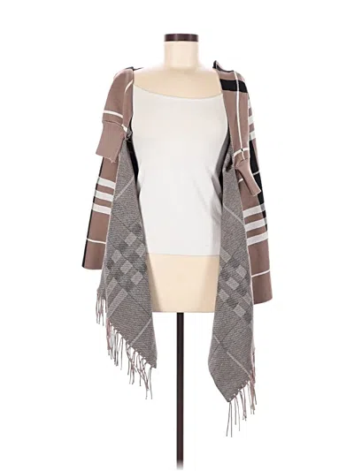 Pre-owned Unbranded Poncho In Tan