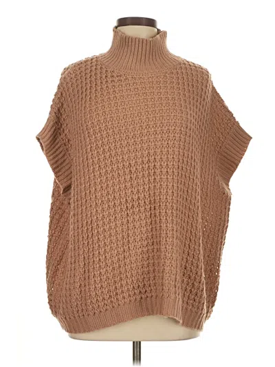 Pre-owned Unbranded Poncho In Tan
