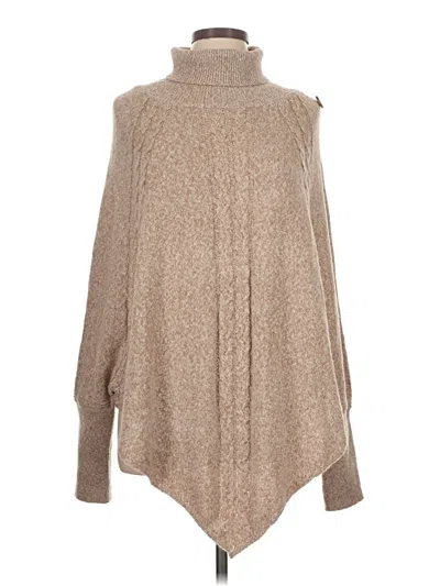 Pre-owned Unbranded Poncho In Tan