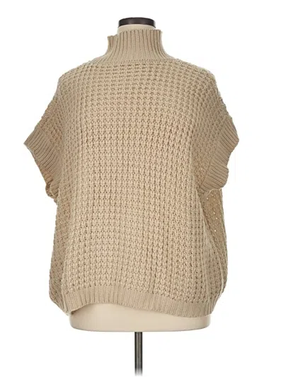 Pre-owned Unbranded Poncho In Tan