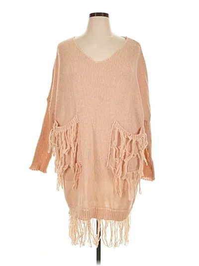 Pre-owned Unbranded Poncho In Tan