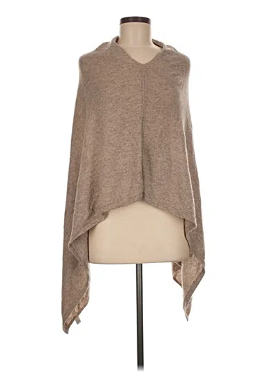 Pre-owned Unbranded Poncho In Tan