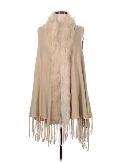 Pre-owned Unbranded Poncho In Tan