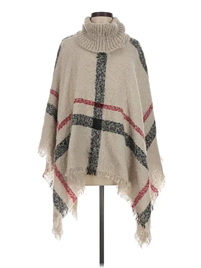Pre-owned Unbranded Poncho In Tan