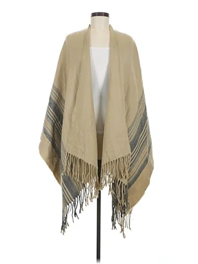 Pre-owned Unbranded Poncho In Tan