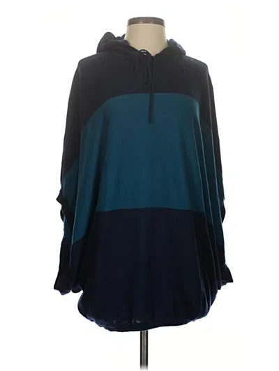 Pre-owned Unbranded Poncho In Teal