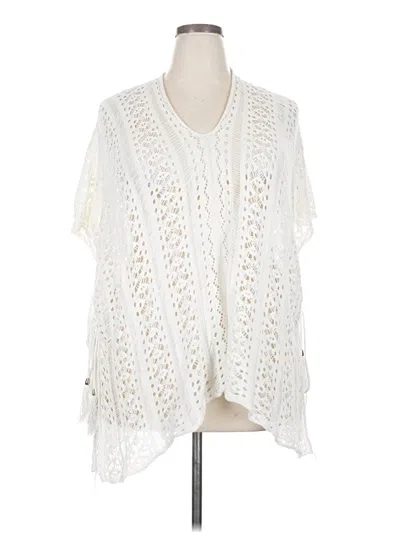 Pre-owned Unbranded Poncho In White