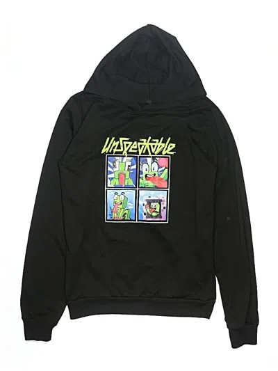 Pre-owned Unbranded Kids' Pullover Hoodie In Black