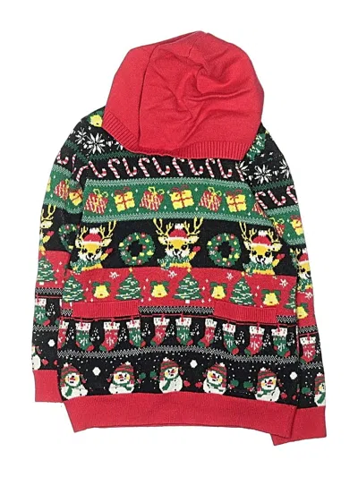 Pre-owned Unbranded Kids' Pullover Hoodie In Green