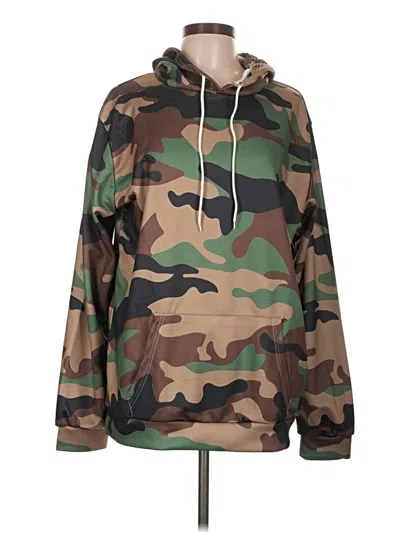 Pre-owned Unbranded Pullover Hoodie In Green