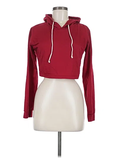 Pre-owned Unbranded Pullover Hoodie In Red