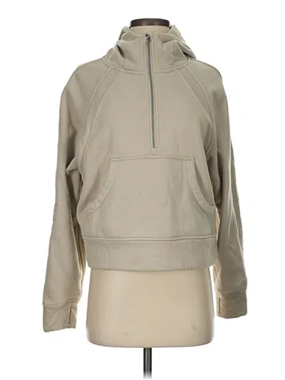 Pre-owned Unbranded Pullover Hoodie In Tan