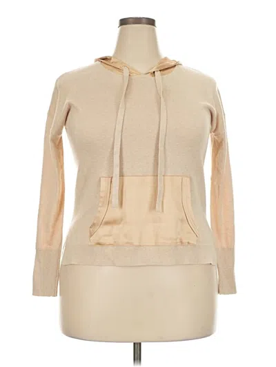 Pre-owned Unbranded Pullover Hoodie In Tan