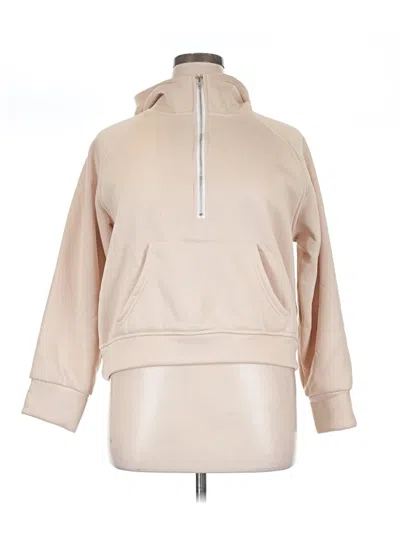 Pre-owned Unbranded Pullover Hoodie In Tan